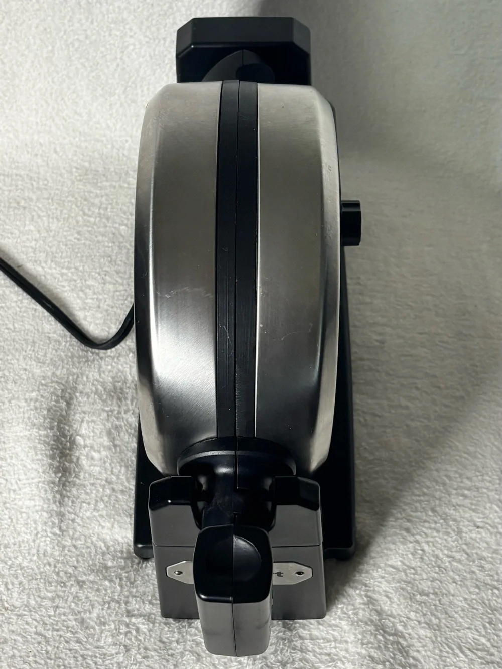 Cuisinart Silver and Black Countertop Waffle Maker
